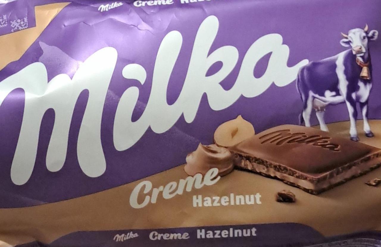 Creme Czekolada Mleczna Z Nadzieniem Z Orzech W Laskowych Milka