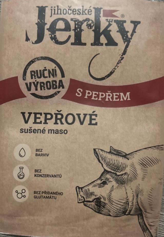 Фото - Vepřové sušené maso s pepřem Jihočeské Jerky