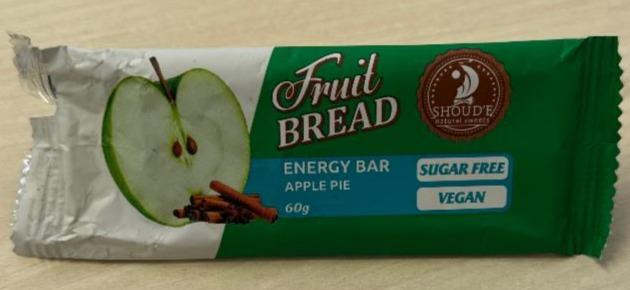 Фото - Батончик енергетичний Apple Pie Fruit bread Shoud'e