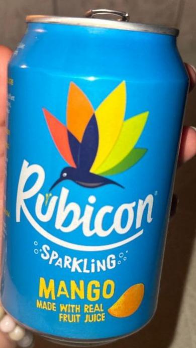Фото - Напій безалкогольний газований ароматизований соковмісний з цукром та підсолоджувачем Mango Rubicon
