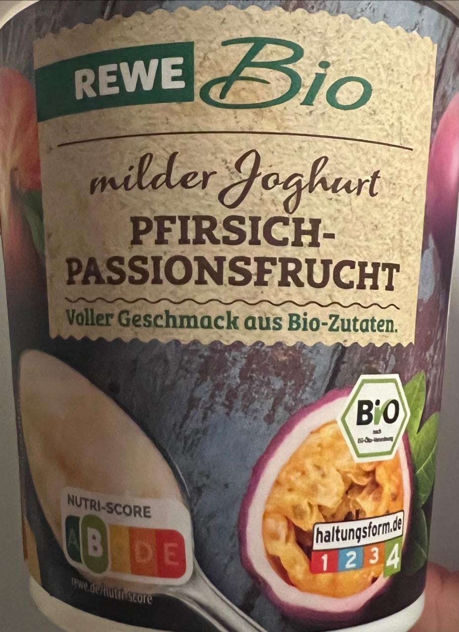 Фото - Joghurt Pfirsich-Passionsfrucht Rewe Bio