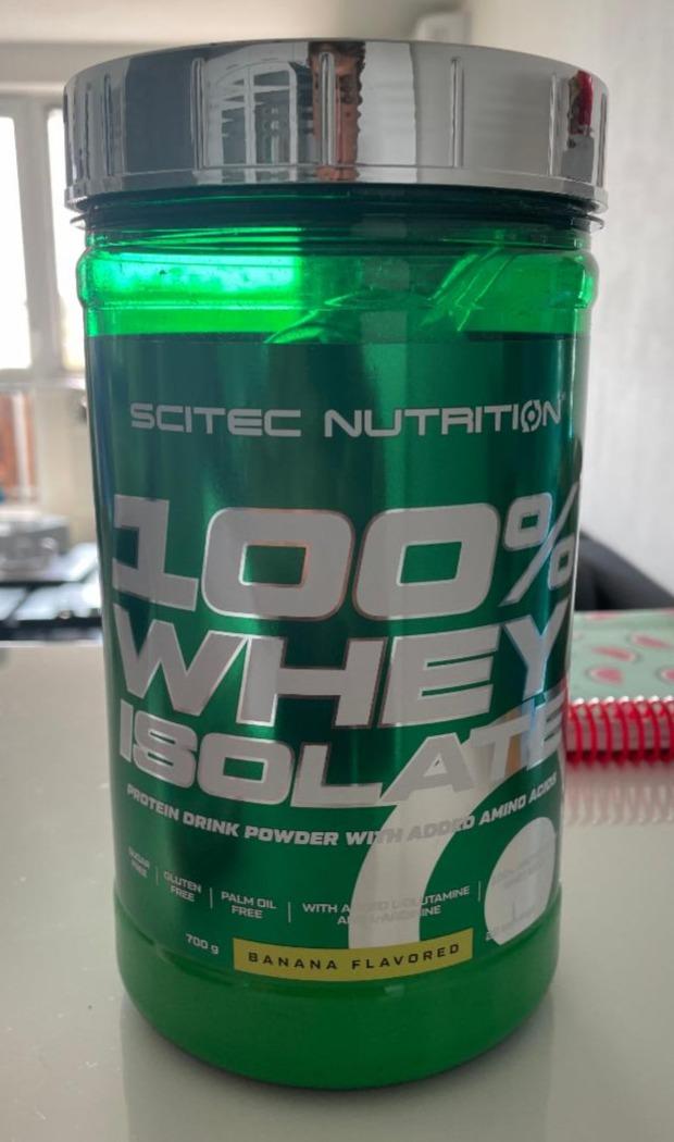 Фото - Протеїн 100% whey isolate banana flavored Scitec Nutrition