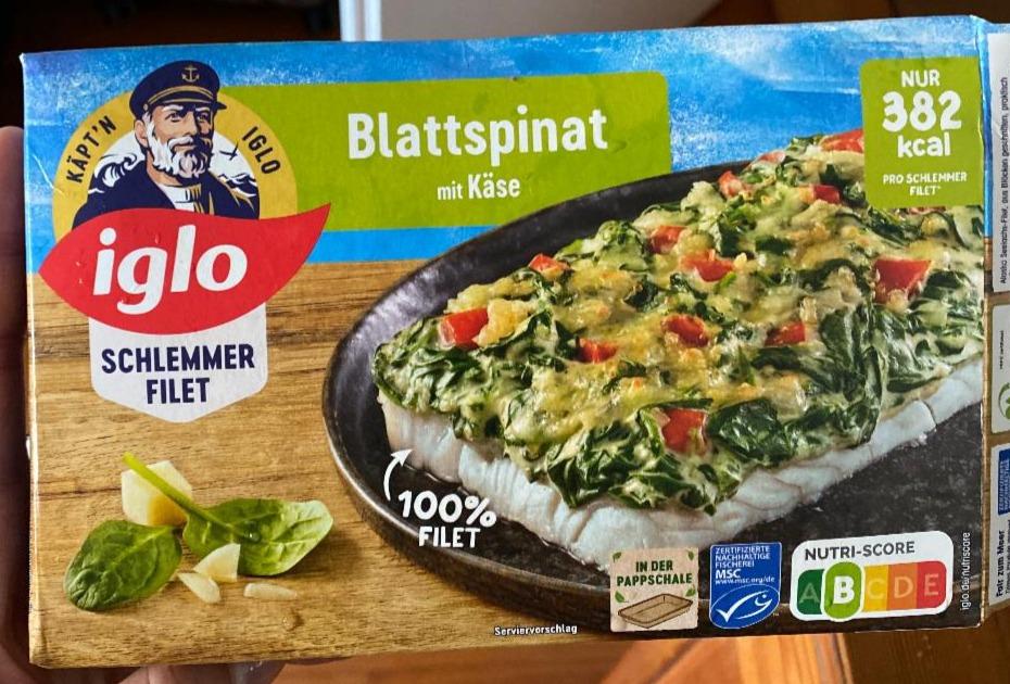 Фото - Schlemmer Filet Blattspinat mit Käse Iglo