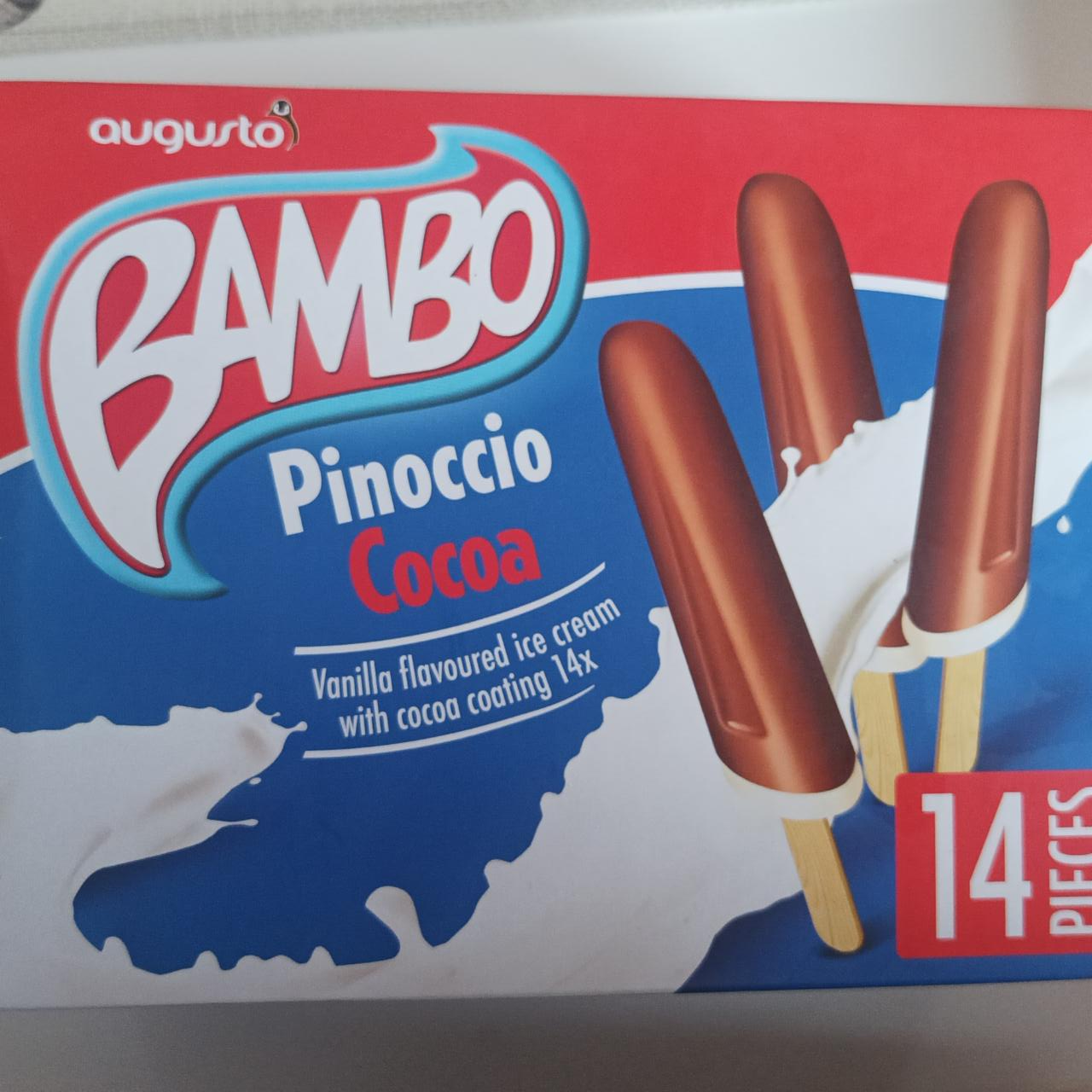 Фото - Морозиво зі смаком ванілі Pinoccio Cocoa Bambo Augurto