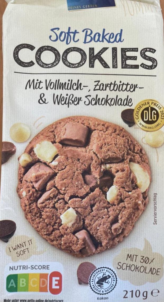 Фото - Soft baked cookies mit vollmilch zartbitter weiber schokolade Biscoteria