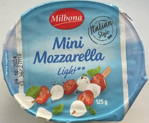 Фото - Mozzarella mini light Milbona