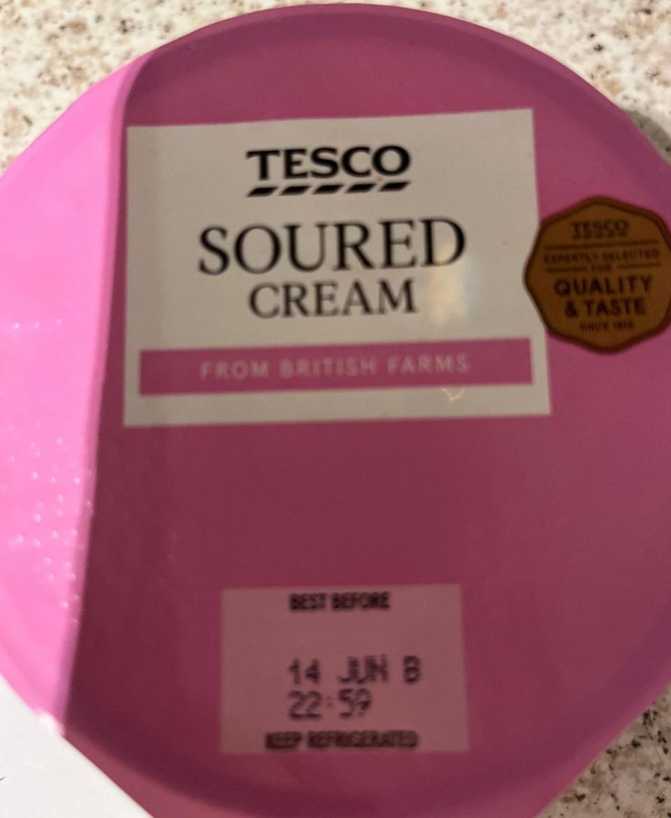 Фото - Soured Cream From British Farms Tesco