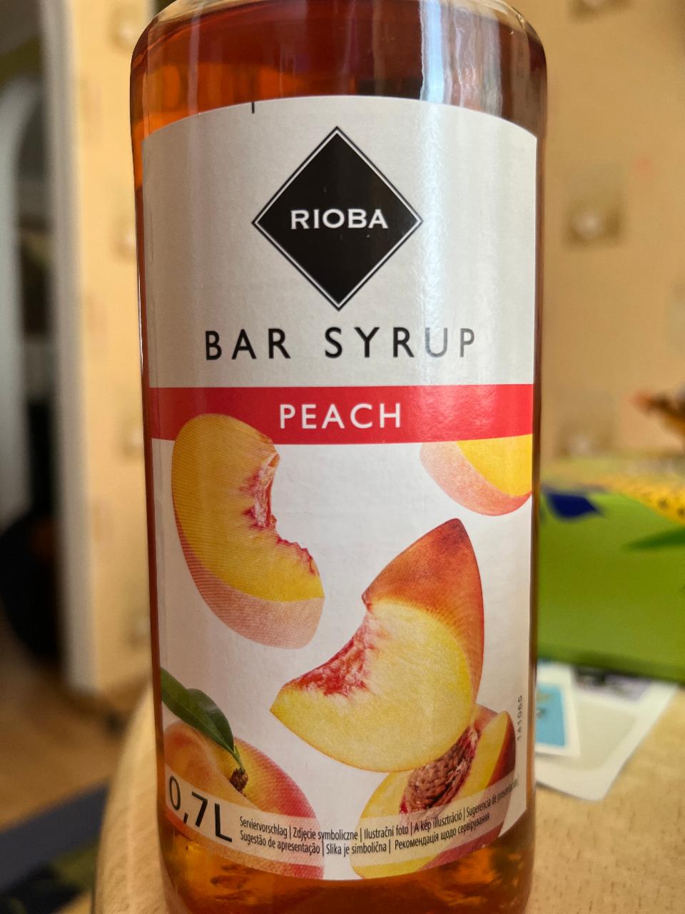 Фото - Bar syrup Peach Rioba