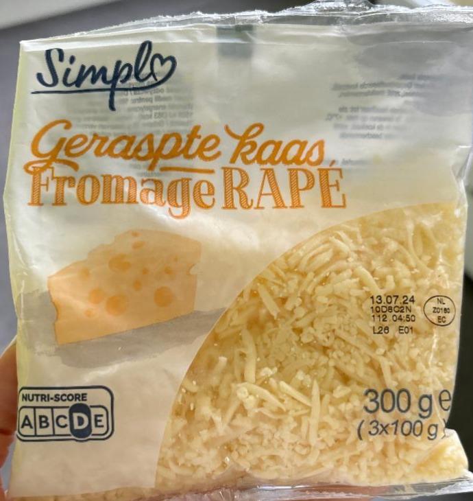 Фото - Сир твердий тертий Fromage Rape Simple