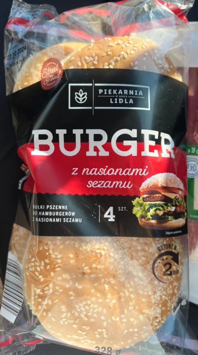 Фото - Burger z nasionami sezamu Piekarnia Lidla