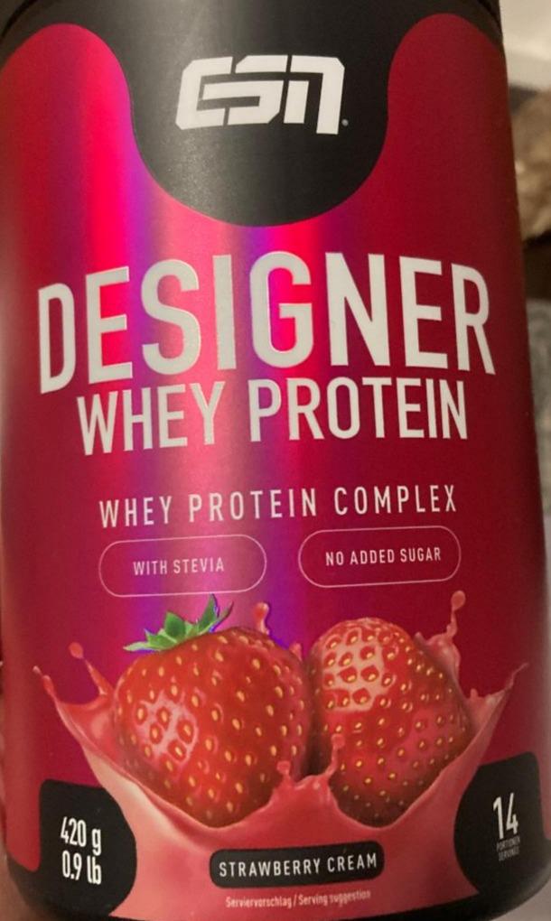 Фото - Протеїн Designer Whey Protein Strawberry Cream ESN