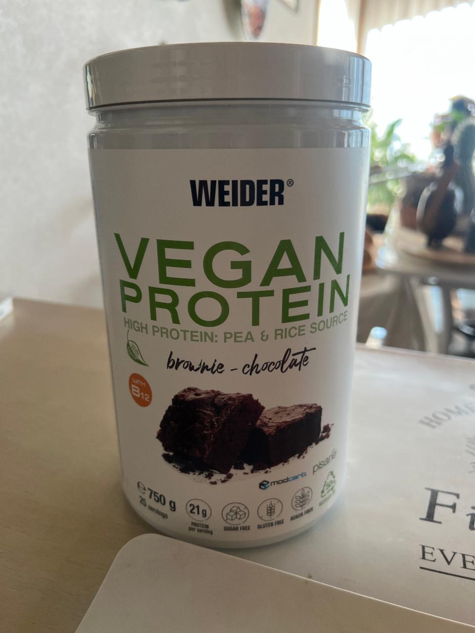 Фото - Vegan Protein Brownie Chocolate Weider