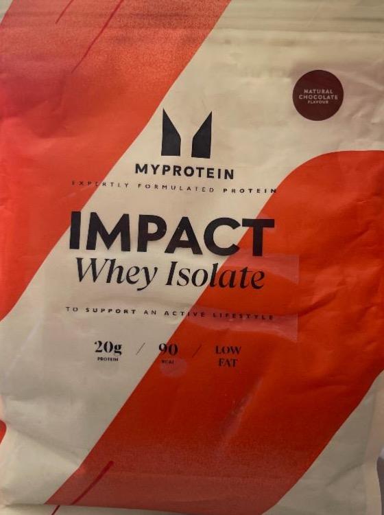 Фото - Impact Whey isolate natural chocolate Myprotein