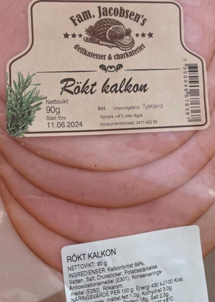 Фото - Rökt kalkon Fam Jacobsen's