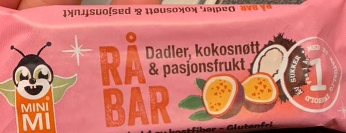 Фото - På bar dadler kokosnott pasjonsfrukt Mini Mi