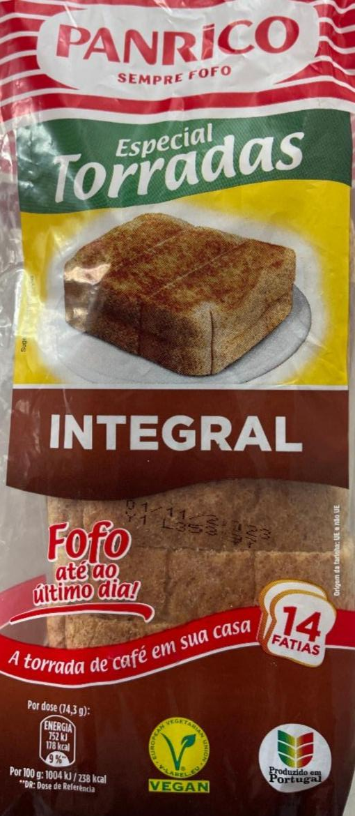 Фото - Pão Forma Com Côdea Torradas Integral Panrico