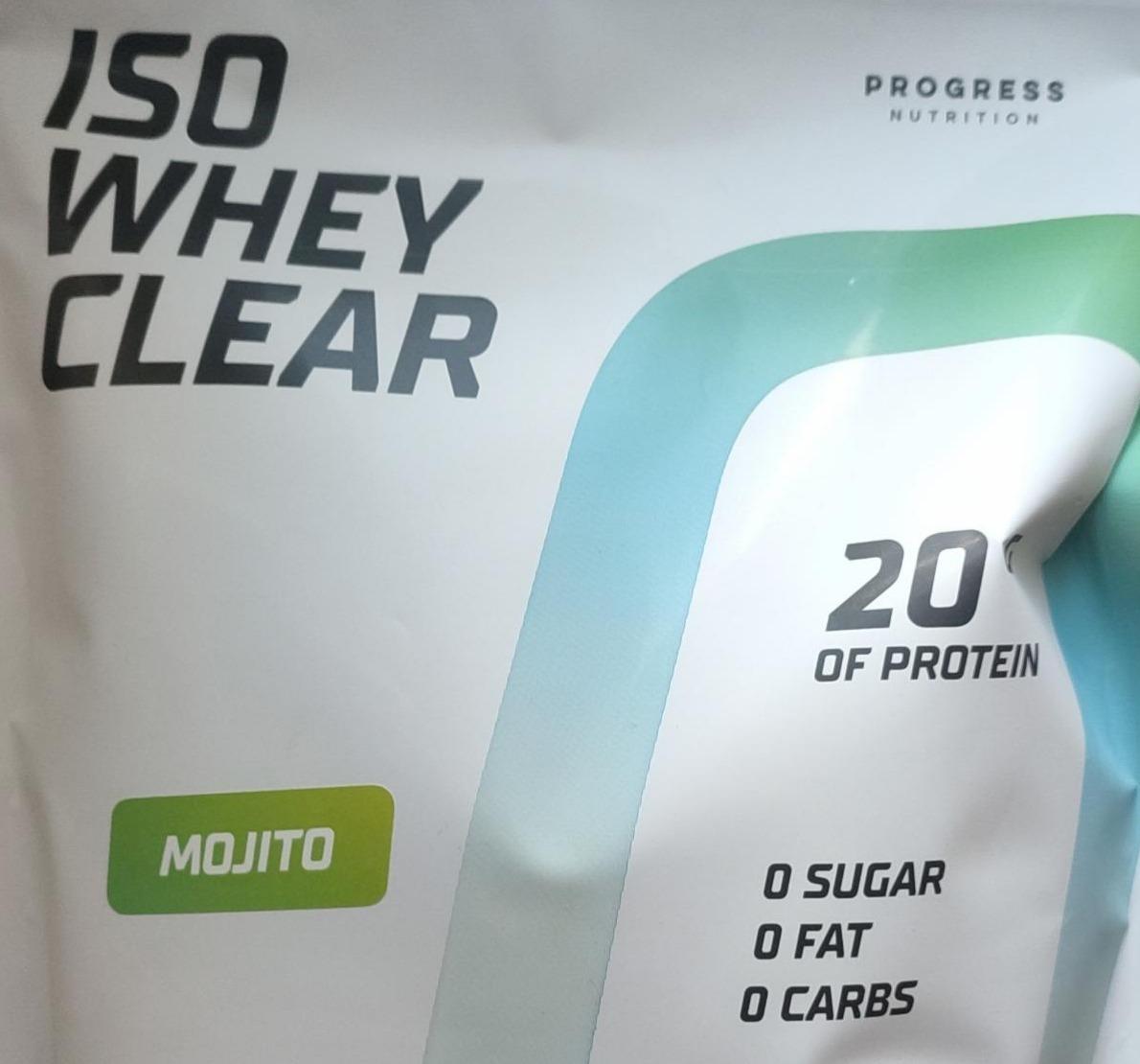 Фото - Iso whey clear протеїновий порошок ароматизатор moxito Progress nutrition