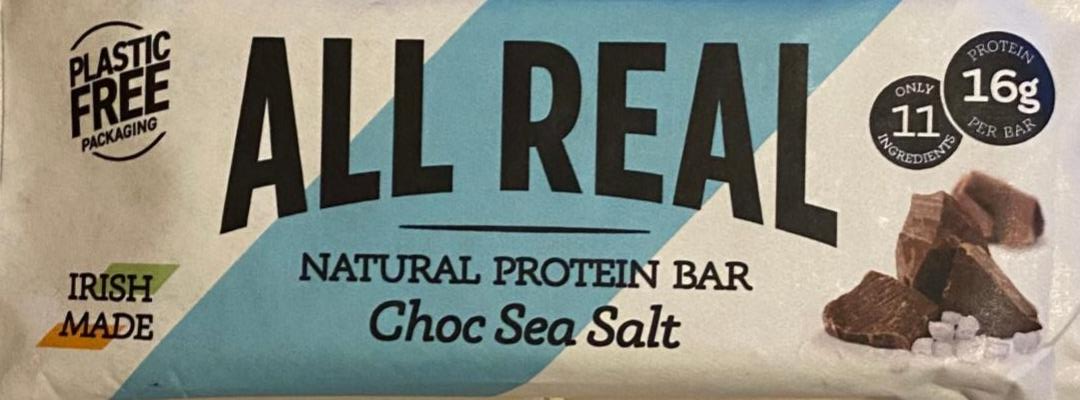 Фото - Nutrition choc sea salt protein bar All Real