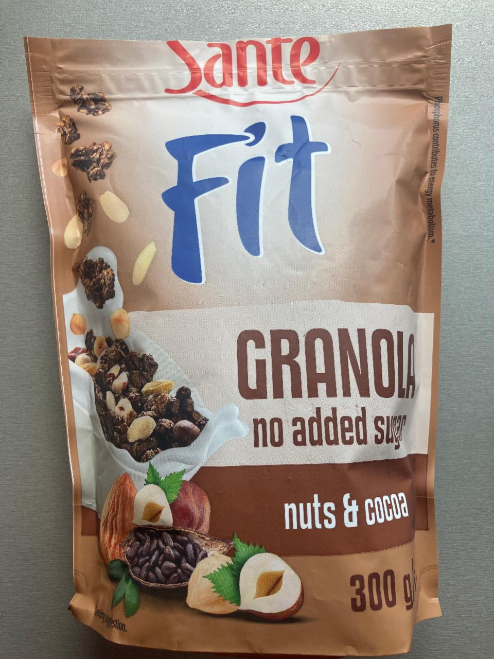 Фото - Гранола шоколадна без цукру Fit Granola Nuts & Cocoa Sante