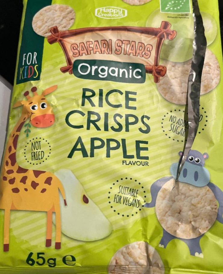 Фото - Safari stars organic rice crisps apple flavour Happy creations