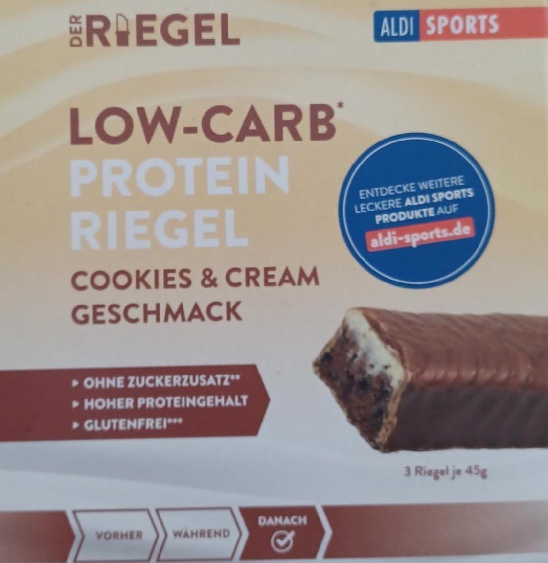 Фото - Low-carb protein riegel cookies & cream geschmack Aldi Sports