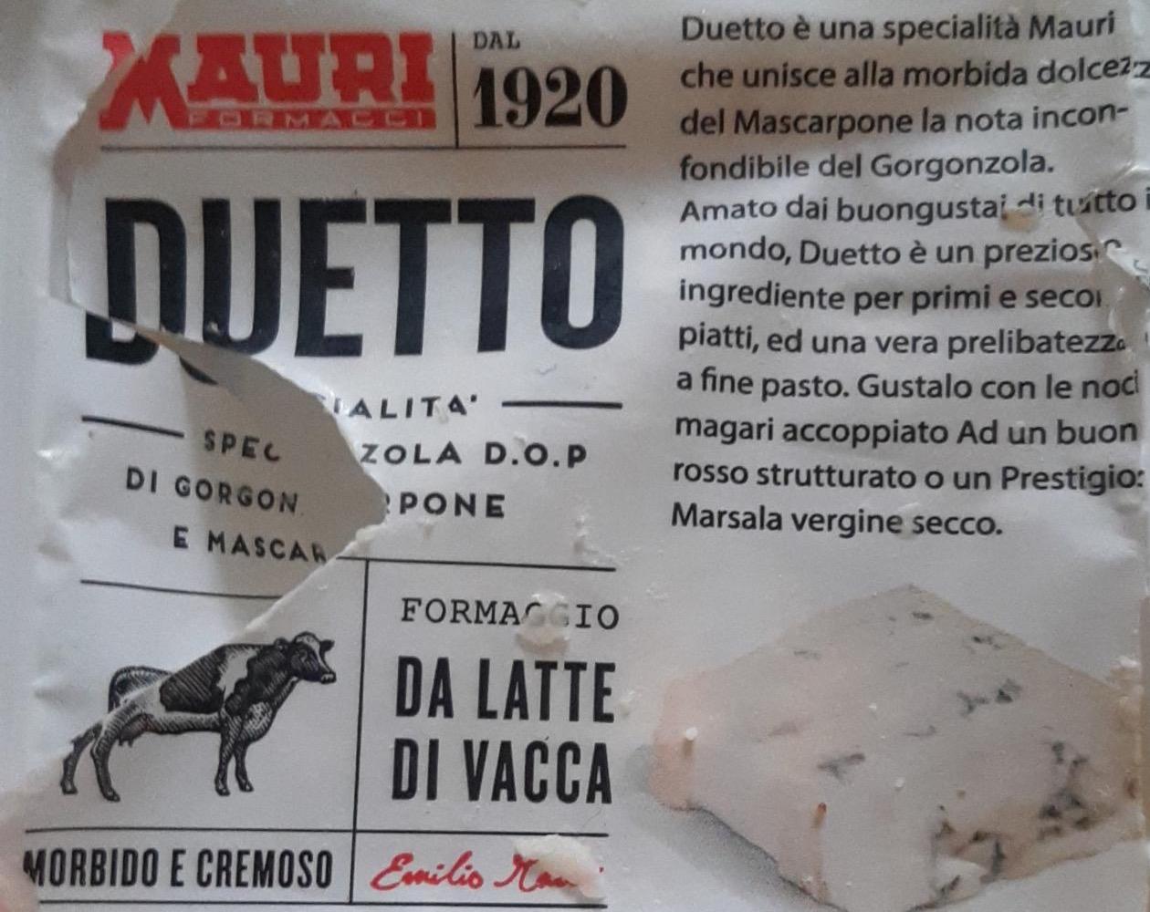 Фото - Duetto specialità di gorgonzola d o p Mauri