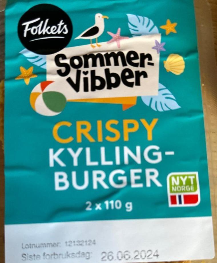 Фото - Sommer-Vibber Crispy Kylling-Burger Folkets