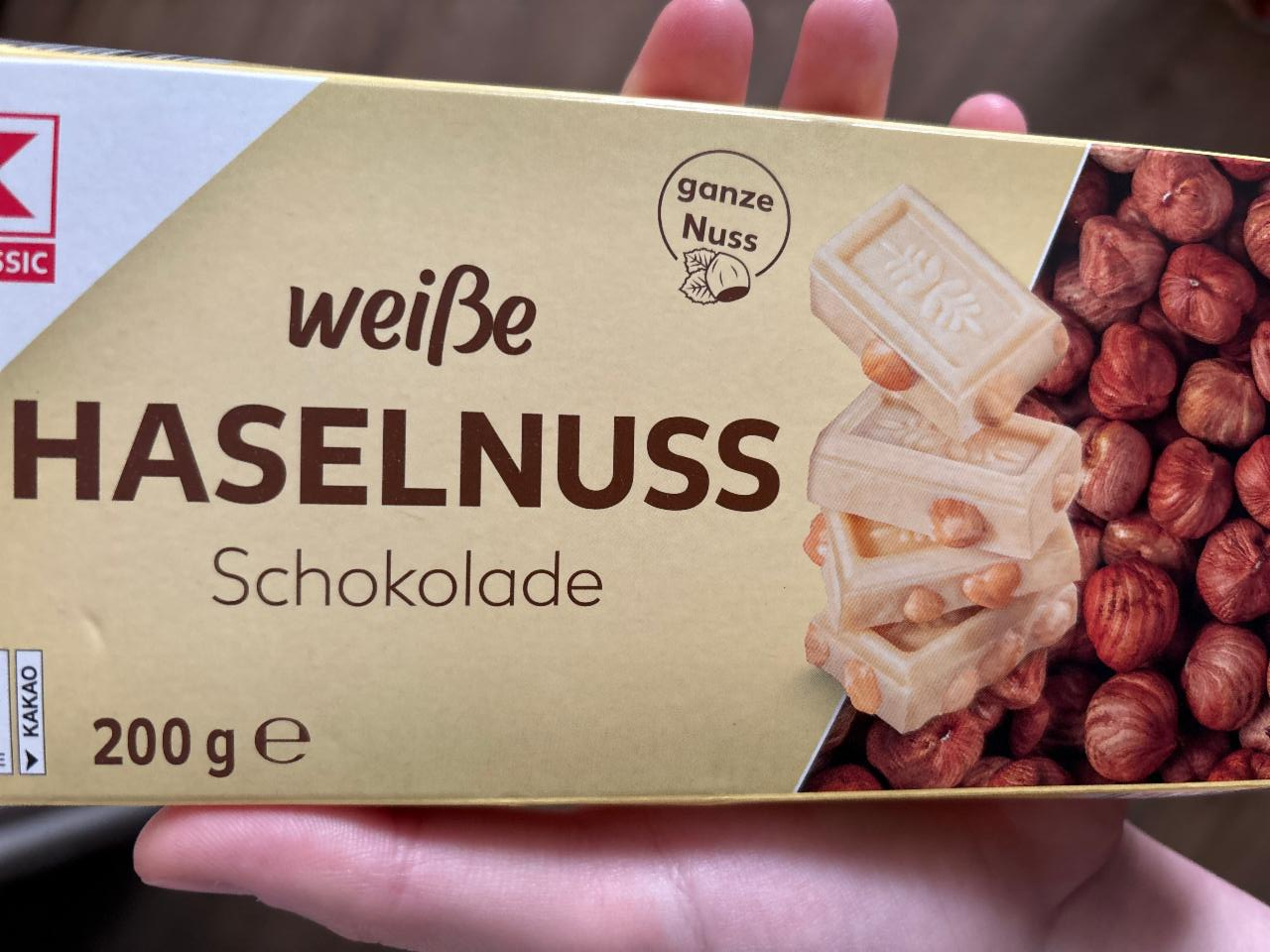 Фото - Weiße Haselnuss Schokolade K-Classic