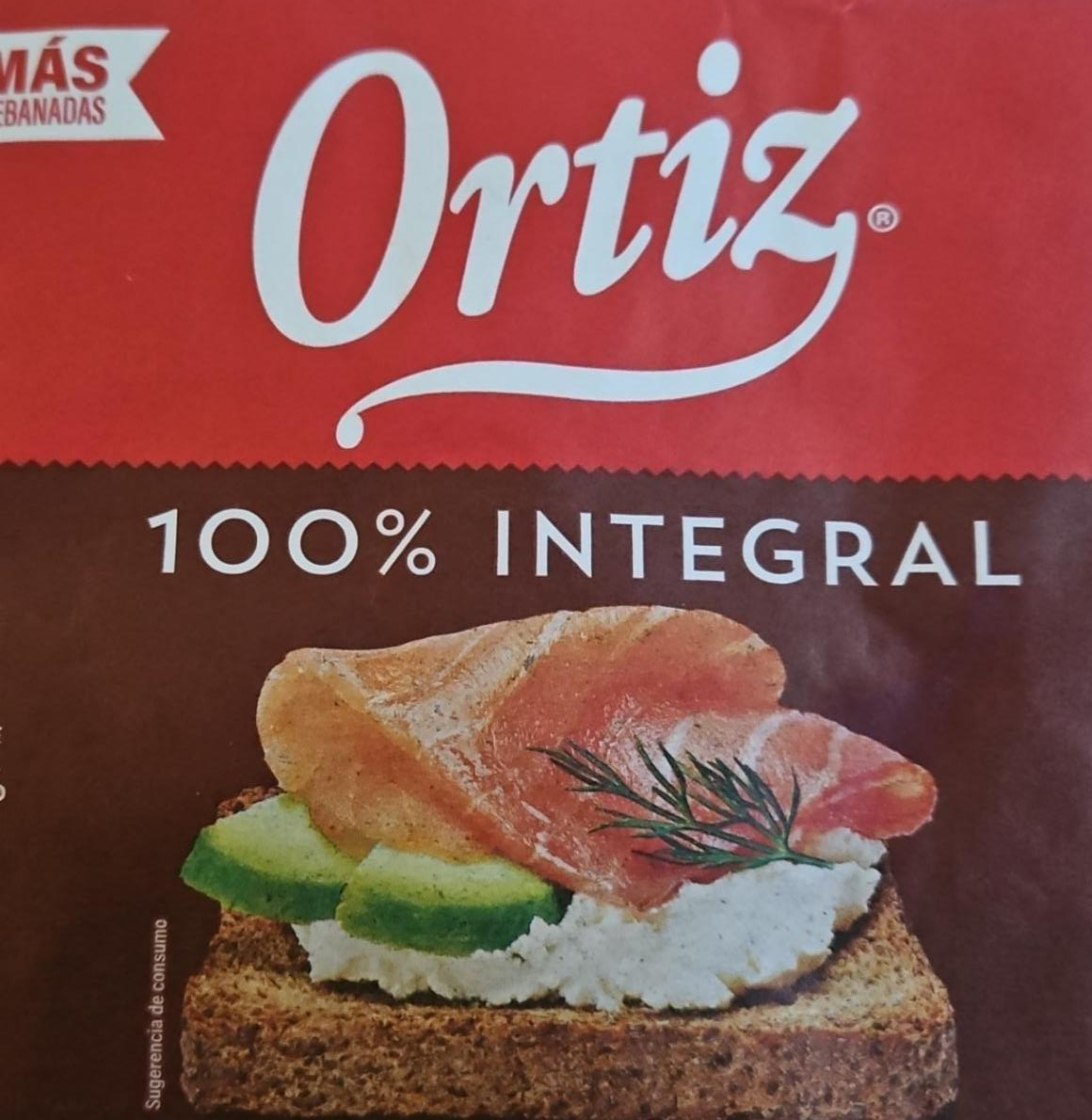 Фото - Pan tostado 100% integral de trigo Ortiz