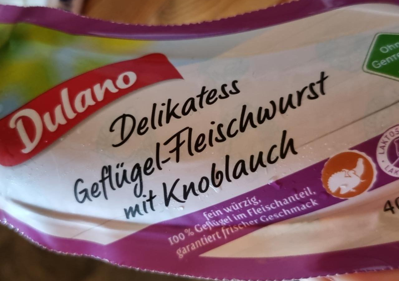 Фото - Delikatess Geflügel-Fleischwurst mit Knoblauch Dulano