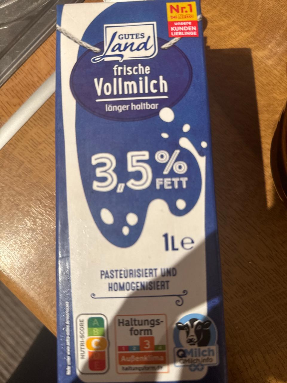 Фото - Frische vollmilch 3.5% Gutes Land