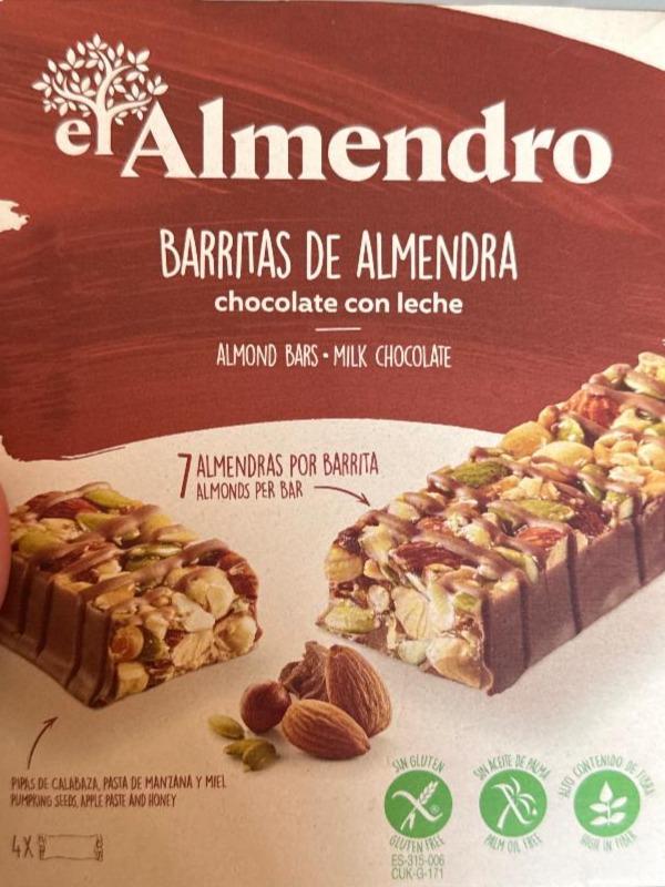 Фото - Barritas de almendra chocolate con leche el Almendro