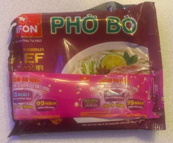 Фото - Phở Bò instant rice noodles beef flavour Vifon