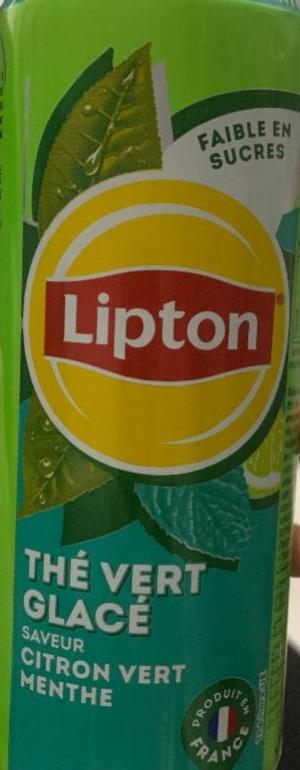 Фото - Thé vert glacé saveur citron vert menthe Lipton