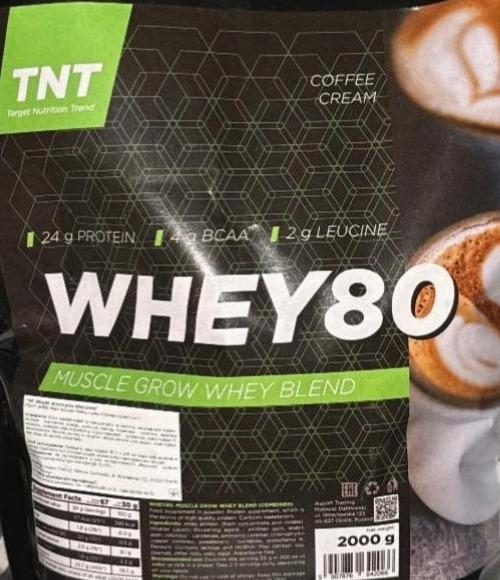 Фото - Сироватковий протеїн 80% Whey Protein 80% Кавовий крем TNT