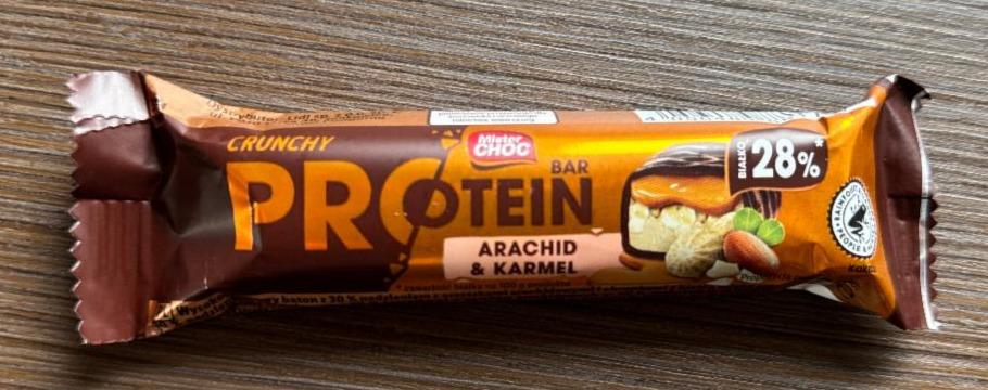 Фото - Crunchy Protein Bar Arachid & Karmel Mister Choc