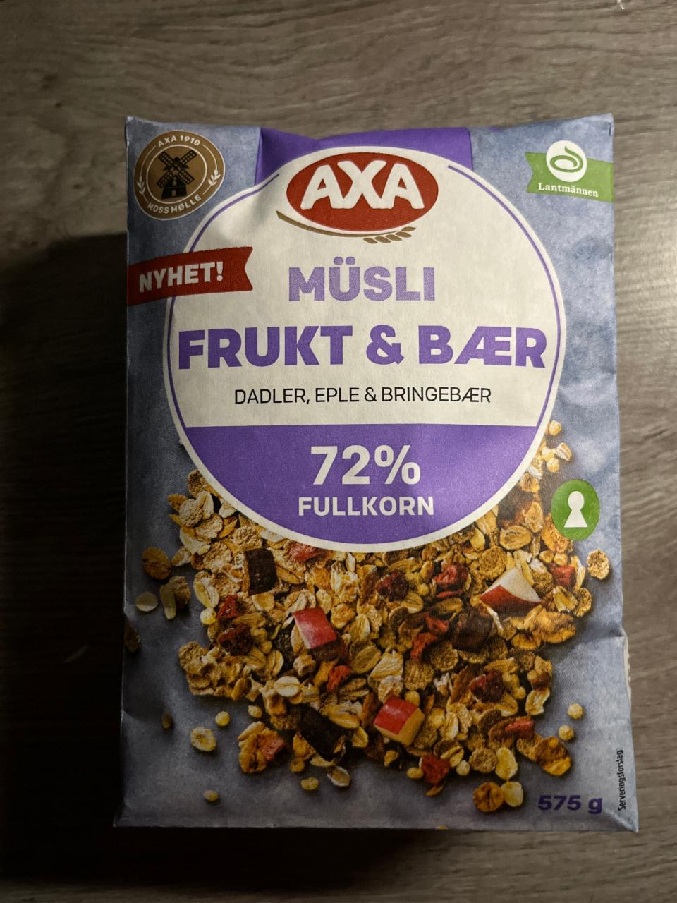 Фото - Müsli frukt & bær Axa