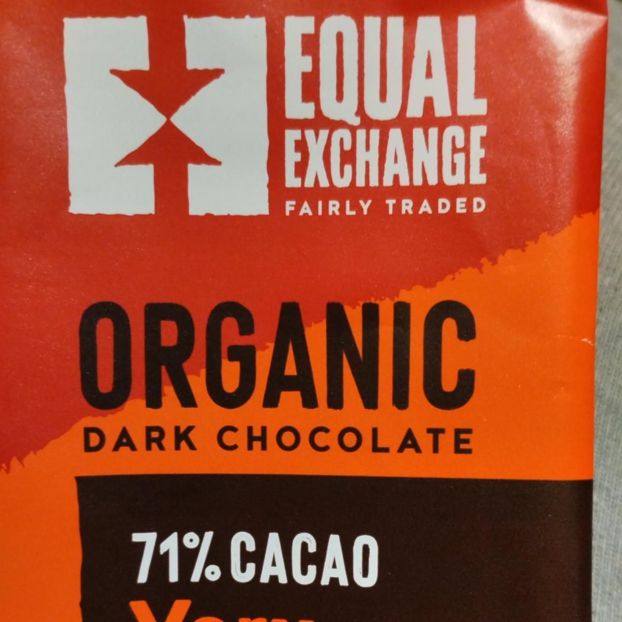 Фото - Шоколад чорний 71% Organic Dark Chocolate Equal Exchange