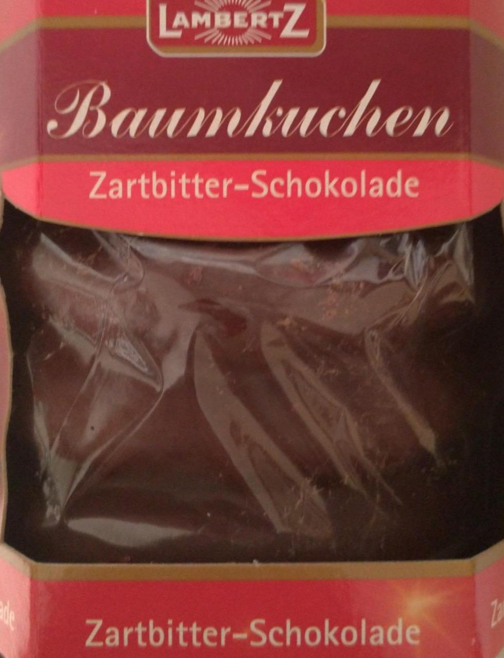 Фото - Baumkuchen Zartbitter-Schokolade Lambertz