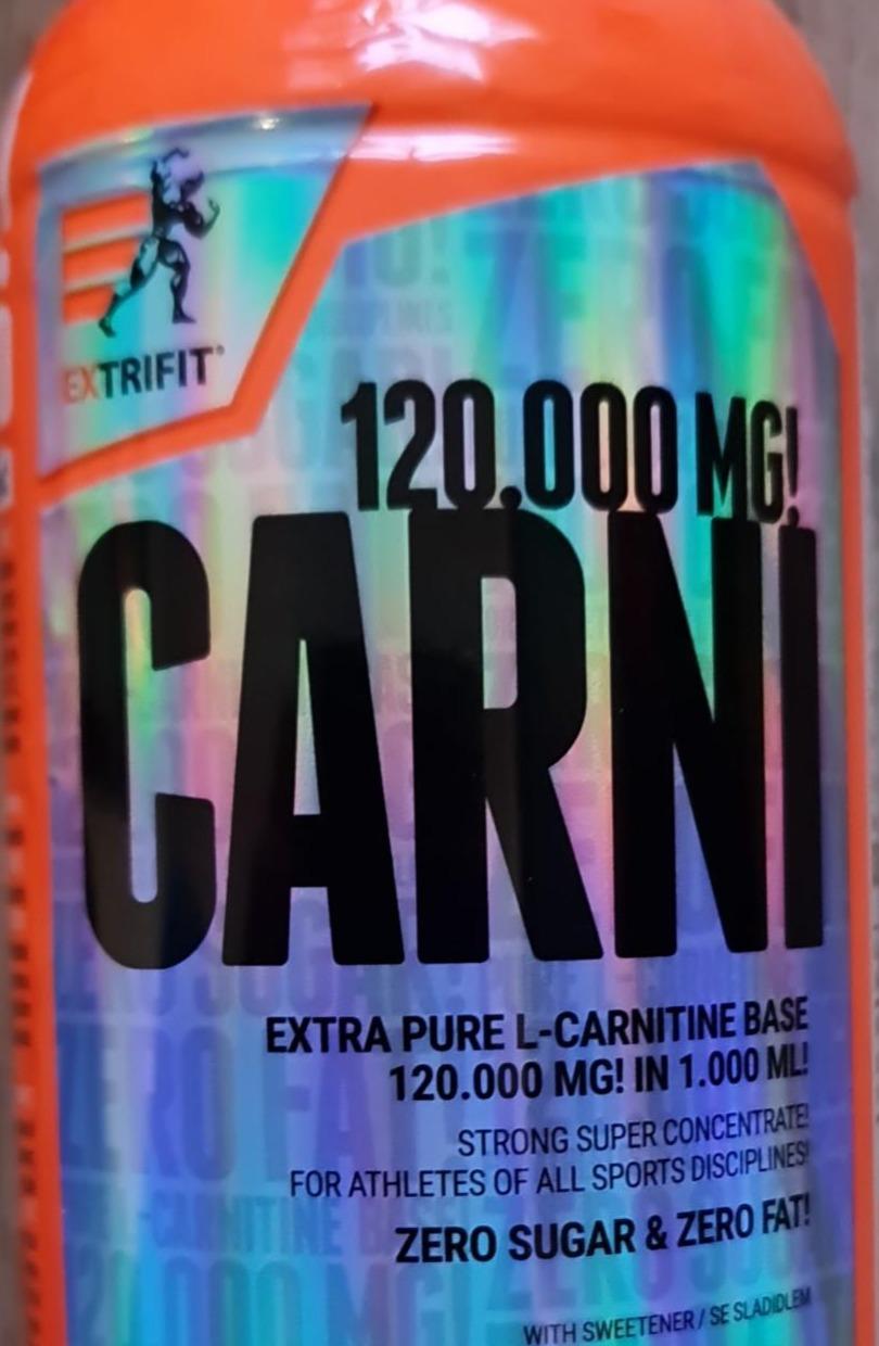 Фото - Carni 120000 mg liquid wild strawberry mint Extrifit