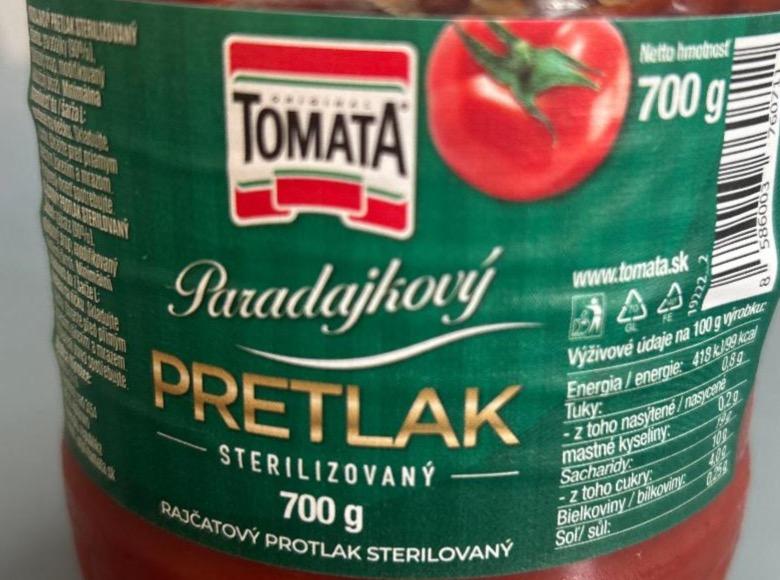 Фото - Pretlak paradajkový sterilizovaný Tomata