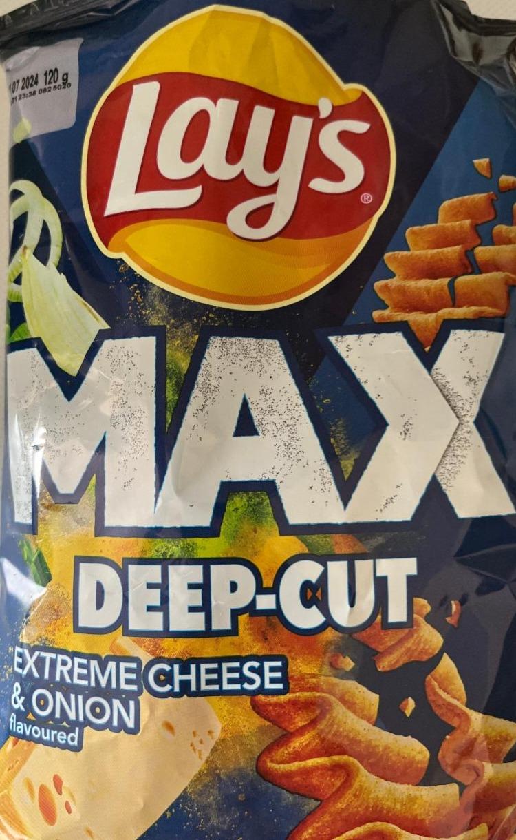 Фото - Max deep-cut extreme cheeses&onion Lays