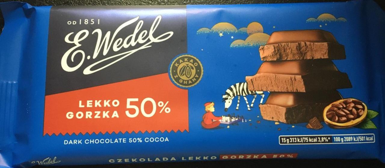 Фото - Шоколад чорний 50% Mild Dark Chocolate E.Wedel