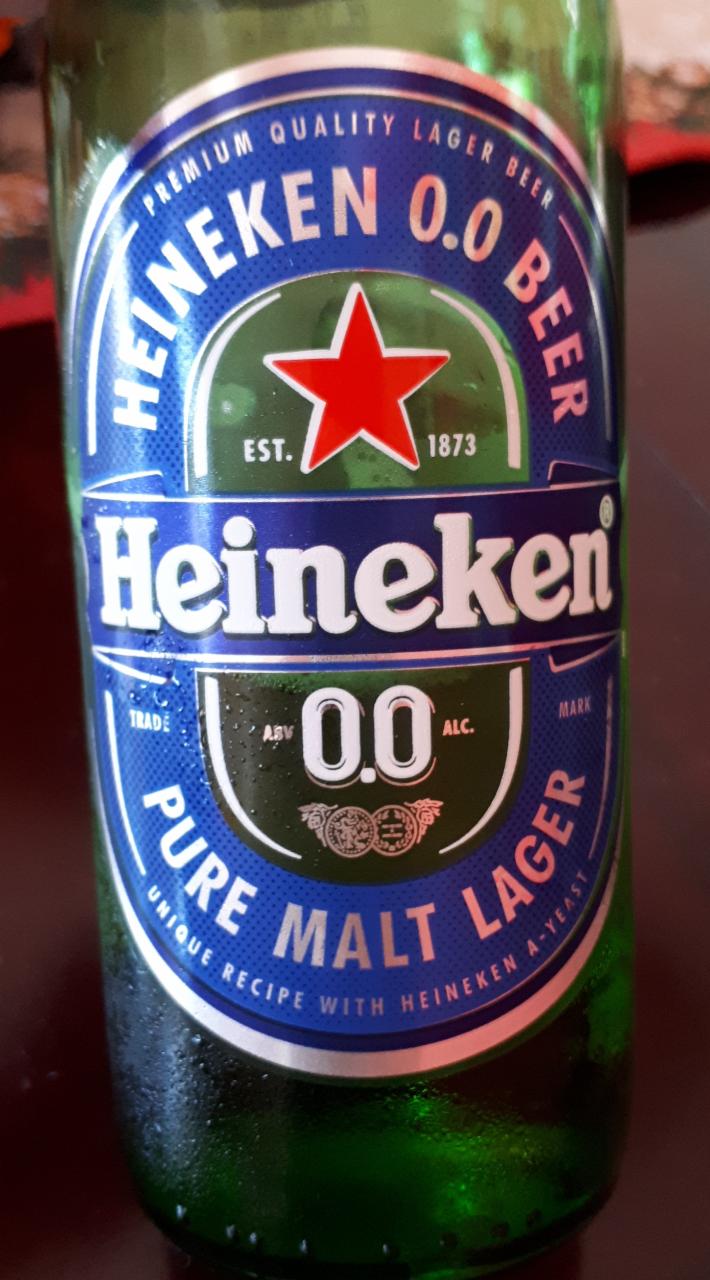 Фото - Пиво безалкогольне 0% світле фільтроване Heineken