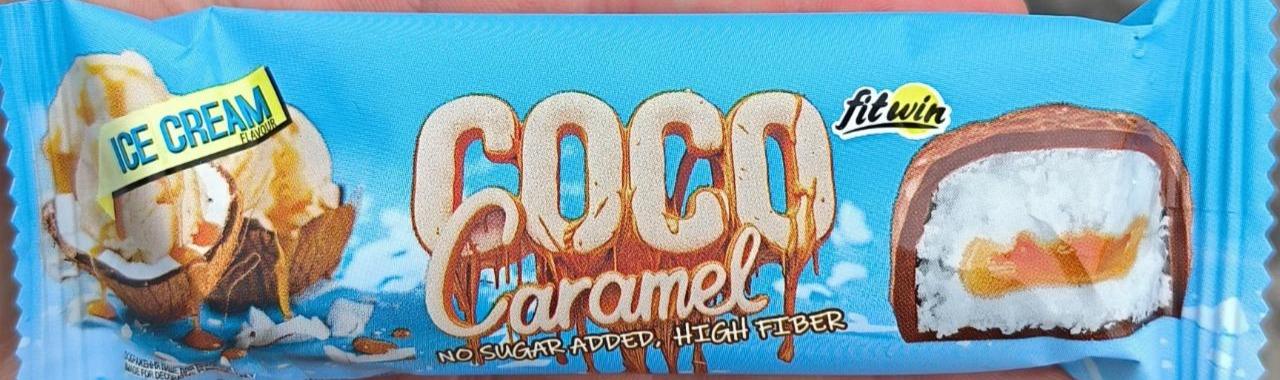 Фото - Батончик глазурований коко карамель Coco caramel Ice cream FitWin