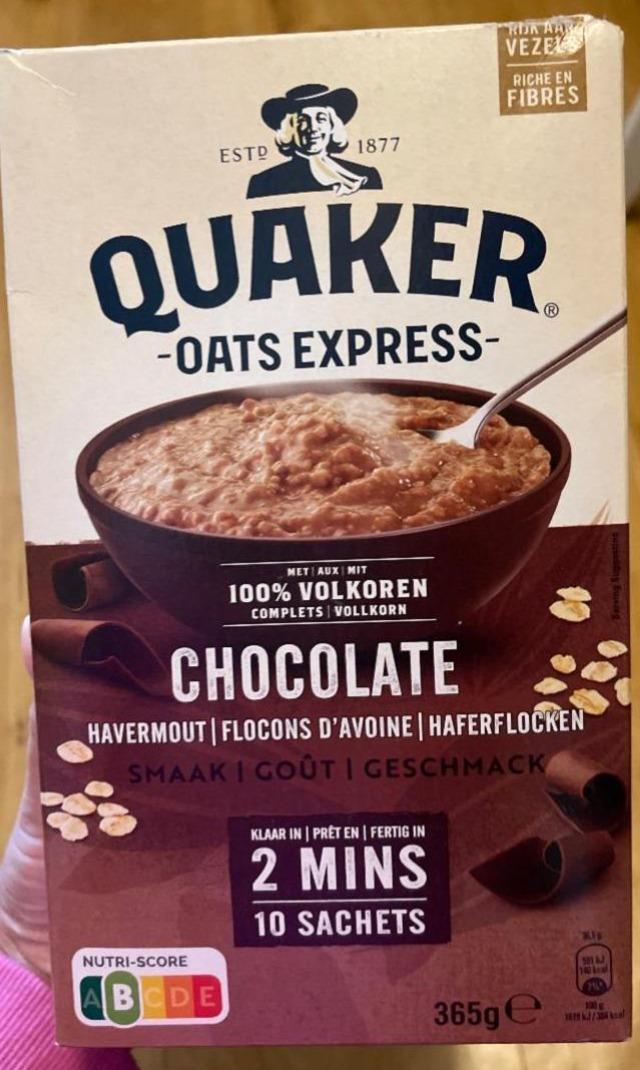 Фото - Oats express chocolat havermout Quaker