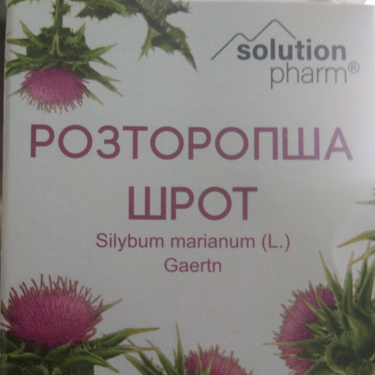 Фото - Розторопша шрот Solution Pharm