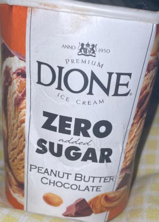 Фото - Premium ice cream zero added sugar peaunut butter chocolate Dione