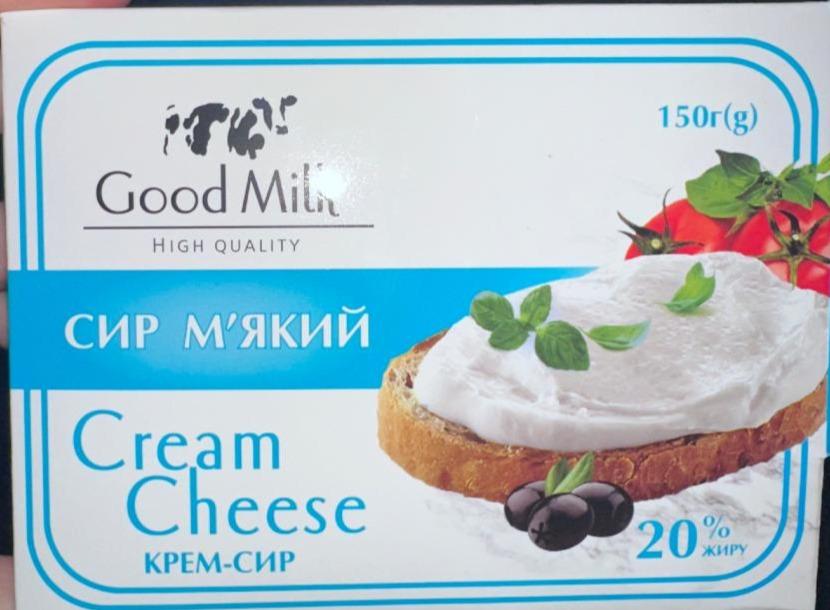 Фото - Сир 20% м'який Крем-сир Good Milk