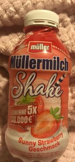 Фото - Напій молочний 3.5% Mullermilch Shake strawberry Muller